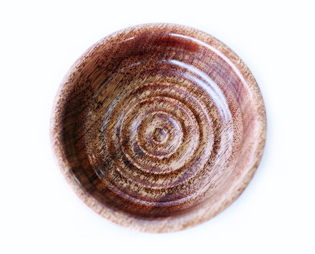 Waschschale aus Mahagoni
