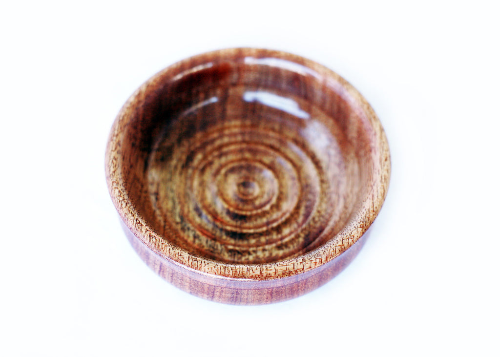 Waschschale aus Mahagoni